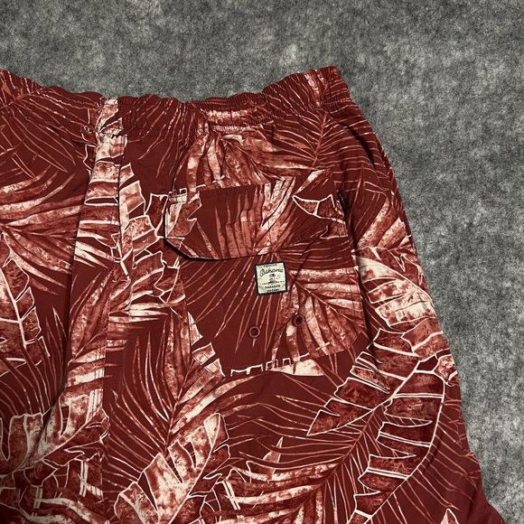 Tommy Bahama Swim Trunks Mens XL Red Board Shorts Surfing Beach Tropical - Picture 12 of 15